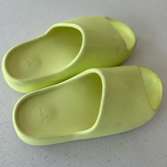 adidas gazelle silver green womens adidas Yeezy Slide Glow Green (2022/2023 Restock)